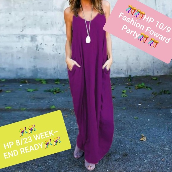 Dresses & Skirts - Boho Orchid Purple Maxi